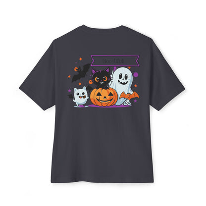 Halloween Characters Back printed T-shirt