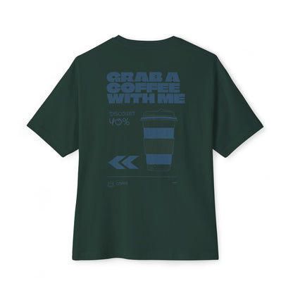 "Grab a Coffee" Back printed T-shirt