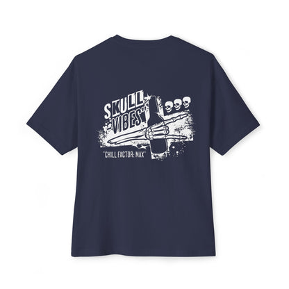 "Skill"  Oversized Back Printed T-shirt