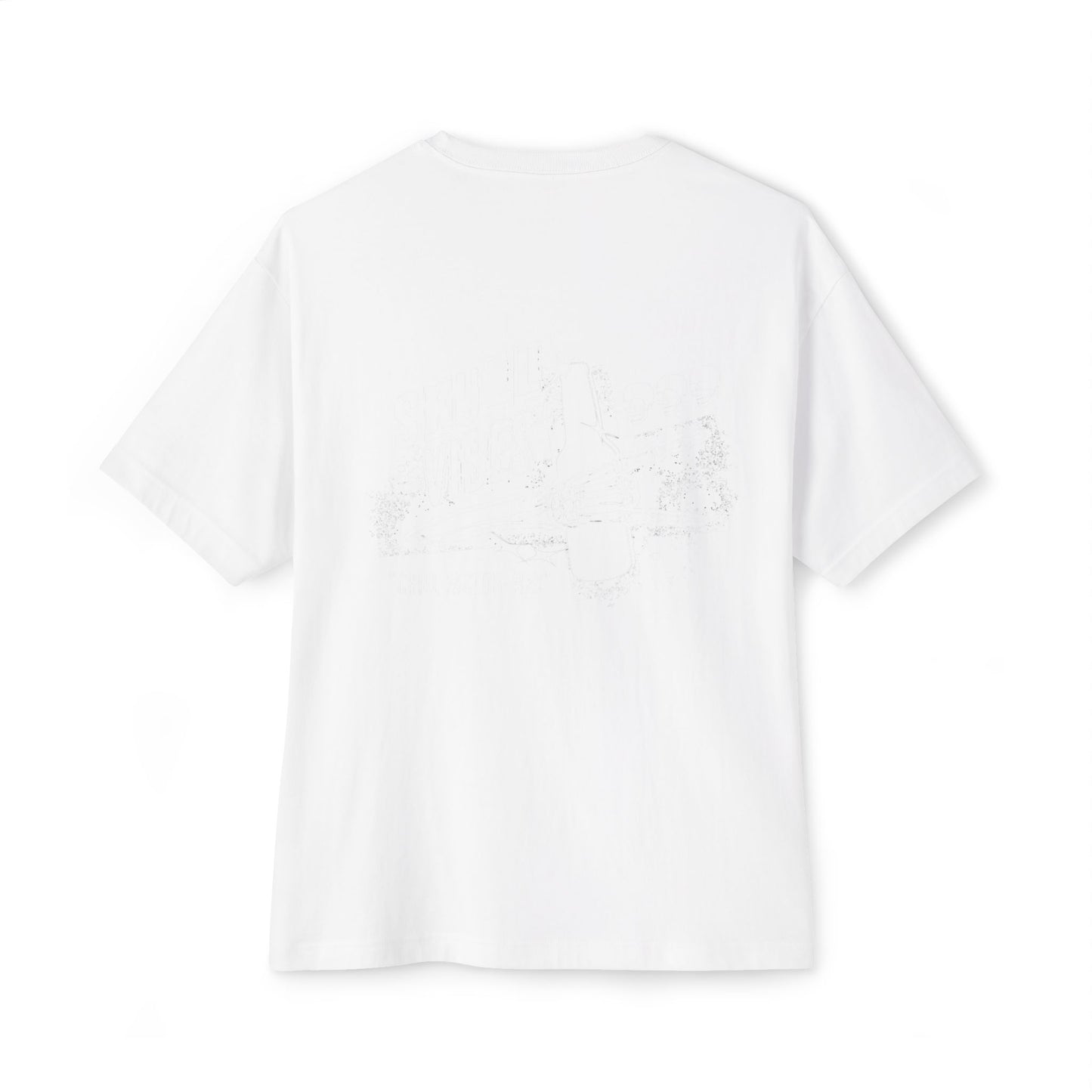 "Skill"  Oversized Back Printed T-shirt