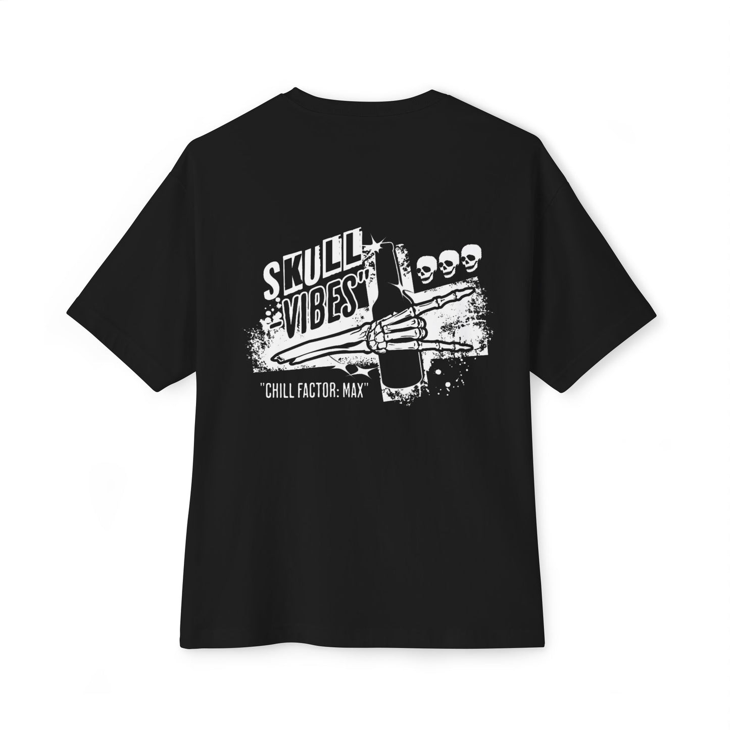 "Skill"  Oversized Back Printed T-shirt