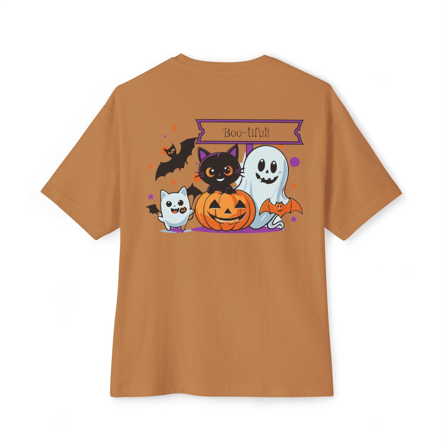 Halloween Characters Back printed T-shirt