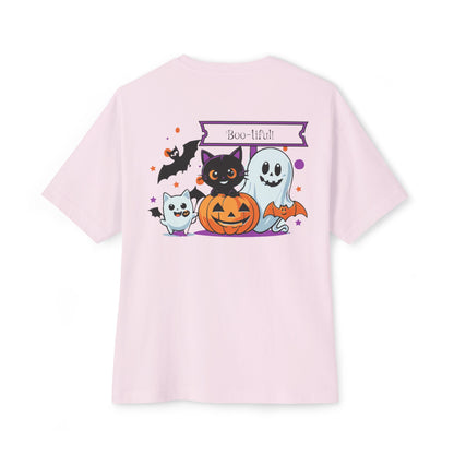 Halloween Characters Back printed T-shirt