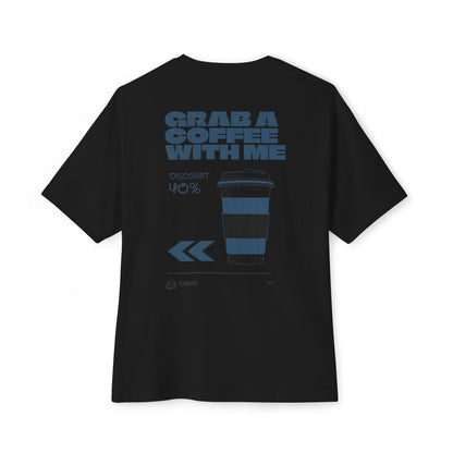 "Grab a Coffee" Back printed T-shirt